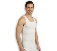 Pinuccio Venegoni Lot de 3 maillots en laine coton pour homme, sous-vêtements 100 % sur la peau, débardeurs pour homme à épaules larges d'hiver fabriqués en Italie ; Débardeur thermique mixte laine