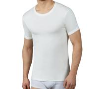 Pinuccio Venegoni Lot de 3 t-shirts en laine coton pour homme, maillot de bain thermique, coton sur la peau, t-shirt homme à manches courtes hiver, t-shirt thermique blanc, sous-vêtements thermiques