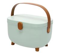 Pinuox Boîte à pharmacie - Boîte de premiers secours portable - Multi-grille - Grande capacité - Double couche - Boîte à pharmacie - Organiseur de médicaments avec poignée - Vert