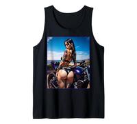 Pinup Girl T-Shirt pour Homme - Sexy Latina Girl & Moto Débardeur