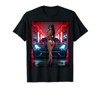 Pinup Girls & Exotic Cars T-shirt - Modèle sexy et voiture exotique T-Shirt