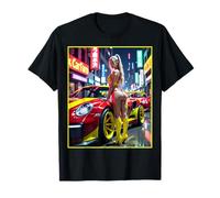 Pinup Girls & Exotic Cars Tee Sexy Blonde Girl & Exotic Car T-Shirt