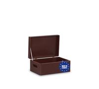 Pinus Caisse en Bois avec Couvercle 30x20x13,5 cm avec Poignées Marron | Bois de pin et contreplaqué, anti-poussière, pour photos déco loisirs créatifs, empilable, rangement robuste