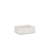 Pinus Caisse en Bois sans Couvercle 40x30x13,5 cm Boîte de Rangement Blanc | Bois de Pin, Structure Ouverte, pour Loisirs Créatifs, Décoration, pour Livres et Textiles, Empilable, Ponçage Lisse