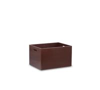 Pinus Caisse en Bois sans Couvercle 40x30x23 cm Boîte de Rangement Marron | Bois de Pin, Structure Ouverte, pour Loisirs Créatifs, Décoration, pour Livres et Textiles, Empilable, Ponçage Lisse