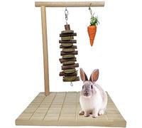 PINVNBY Lot de 3 jouets à mâcher en bois de pommier pour gâteaux, griffoirs, hamsters, écureuils, cochons d'Inde, autres rongeurs