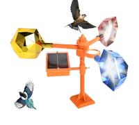 Pinwheel Birds Scarer - Protection Contre Les Oiseaux alimentée par Le Vent, Spinner réfléchissant | argenté Scintillant à Suspendre, Prismes rotatifs alimentés par Le Vent, sans