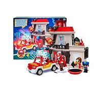 Pinypon Action - Explosion Maison, Pack Aventure Multiples activités, avec Figurine, Maison, Camion de Pompier et Accessoires, pour Enfants à partir de 3 Ans