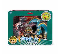 Pinypon Action - Pack Dinosaur, set de figurines d'action, deux figurines de dinosaures et une figurine d'aventurier, avec de nombreux accessoires, pour enfants à partir de 4 ans