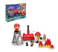 Pinypon Action - Pompe à Eau et 2 Pompiers pour garçons et Filles de 4 à 8 Ans (Famosa 700016236)