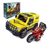 Pinypon Action - Vol dans Le Van, Ensemble Jeu Police Voleurs, Comprenant Un Camion Une Moto et 2 poupées, conducteur et Voleur, Jouet d'action pour Enfants 4 Ans 700017038 Multicolore Taille Unique