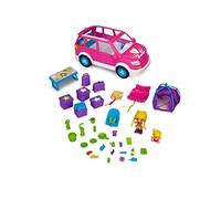 Pinypon - Coffret Voiture Camping Familial, kitchenette, Panneau Solaire, Tente, Sac de Couchage et Nombreux accesoires de Camping, 2 Figurines incluses, pour Enfants à partir de 4 Ans
