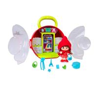 Pinypon Contes avec Sac, Sac Rouge avec poignée, Figurine du Petit Chaperon Rouge du Monde des Contes, Armoire pour Ranger Accessoires et vêtements, Comprend 3 Petits Accessoires, célèbre (PNY82200)