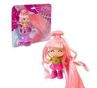 PINYPON, Figurine Cheveux Super Longs, Modèle Cheveux Rose, A coiffer et à Collectionner, 3 Accessoires et 1 Fauteuil de Coiffeur, Jouets pour Enfants à partir de 3 Ans, GIOCHI PREZIOSI, PNY321