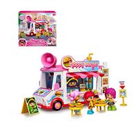 Pinypon - Happy Burger,Ensemble de Jeu Food Truck Hamburger Restaurant - Jouet avec possibilités de Jeu, 1 poupée, Accessoires et Compartiment de rangemen Taille Unique Multicolore