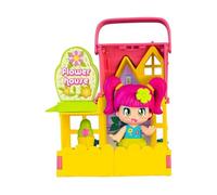 Pinypon, Maison avec Figurine et Accessoires, Modèle Fleurs, 1 Figurine Exclusive et des Accessoires, Jouets pour Enfants à partir de 3 Ans, GIOCHI PREZIOSI, PNY261
