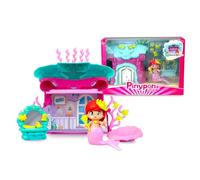 Pinypon Maison de la mer de la Petite Sirène, Maison de Fantaisie avec Figurine, Accessoires sur Le thème Marin, Comprend Une Queue de sirène avec des Paillettes et Un Pont, Plus de 4 Ans, célèbre