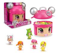 Pinypon - Mix & Max Neon Party, Conteneur avec 5 Figurines Exclusives pour Enfants de 4 à 8 Ans (Famosa 700015210) Multicolore Taille Unique