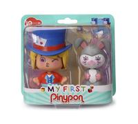 Pinypon My First magicien et lapin, 2 mini figurines jouet avec 3 côtés diffé...