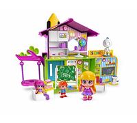 Pinypon- School with Figure - Ensemble de Jeu Amusant avec Salle de Classe, Laboratoire et Plus Encore