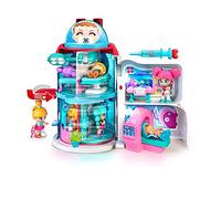 Pinypon - Secours Hospitalier, bâtiment Rotatif Circulaire avec 6 Chambres, Nombreux Accessoires de Soins Inclus, incubateur, Scanner, Figurine de Docteur, pour Enfants à partir de 4 Ans