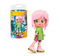Pinypon TOP Girls Pink PNN00300 Figurine articulée avec Bras et Jambes, Double Face, vêtements et Chaussures interchangeables, 11 cm Rose avec Tenue Street Style