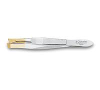 PINZA SESGADA ANCHA P.ORO 8 cm. D 3C