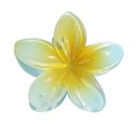 Pinzas Para El Cabello Con Flores, Hawaiian Plu-Meria Hair Clip, Pin - De Pelo Para Cabello Grueso Pinzas De Pelo De Flores Para Mujeres Y Niñas, Accesorios Para La Cabeza