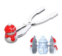 Pinzas para hacer bolas de nieve: herramienta para hacer bolas de nieve con forma de muñeco de nieve, conejo y dinosaurio | Molde ABS para niños, juguete para jugar al aire libre con y nieve, li