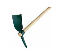 Leborgne Pioche de cantonnier 2 kg – Douille ronde acier forgé et trempé, manche tri‑matière