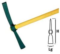 Pioche-hache corse, douille ovale 2 kg - sans manche