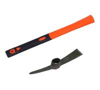 Pioche miniature robuste avec poignée en fibre de verre, outil à main de jardin pour jardinage, creuser et camper aménagement paysager