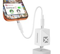 PIODATA iXflash Cube 512 Go Appareil de stockage de photos certifié Apple MFi USB type C avec charge rapide pour iPhone et iPad, sauvegarde automatique de photos et vidéos