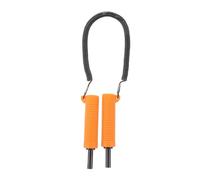 Piolet de Sécurité Rétractable pour Pêche sur Glace, Acier Inoxydable | Poignée Antidérapante en Pvc Orange, Conception Réglable, Usage Lac et Extérieur Hivernal
