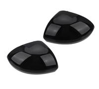 PIOMEGEPKQ Coque Rétroviseur Couvercle Rétroviseur Noir/Blanc Brillant pour Clio pour MK5 2019 2020 2021 2022 2024 2025 Capuchon Rétroviseur(2pcs Primed Black)