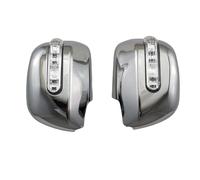 PIOMEGEPKQ Coque Rétroviseur Couvercles De Rétroviseurs De Porte Chromés ABS, Nouveau Style, avec Le'd, pour Highlander, Kluger, Alphard, Previa 1998 - 2003 Capuchon Rétroviseur(LED)