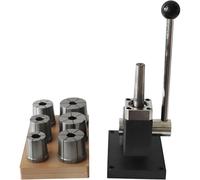 PioMue Agrandisseur de Bracelet jonc, Outil d'extension de Bracelet Manuel réglable, Outil d'étirement de Bracelet avec 6 moules Ronds, pour agrandir Les Bijoux et Ajuster la Taille des Bracelets.