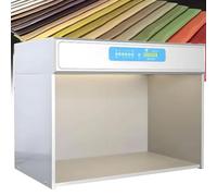 PioMue Cabine d'évaluation des Couleurs Professionnelle avec visionneuse LED 4LightSources