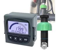 PioMue Débitmètre Rotatif, débitmètre à Turbine pour Osmose Inverse, transmetteur de débit à Haute résistance aux interférences avec Fonction d'alarme pour l'irrigation agricole DN15~DN100