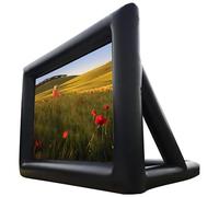 PioMue Écran de Projection Gonflable pour l'extérieur, avec Ventilateur Silencieux, Projection Avant et arrière pour Camping et fêtes en Plein air 14FT