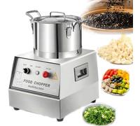 PioMue Hachoir à Viande Professionnel avec Lame en Forme de S 5L | Robot culinaire électrique en acier inoxydable, hachoir à légumes multifonction pour la préparation des aliments