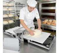 PioMue Laminoir à pâte en Acier Inoxydable, Rouleau Pliant électrique, épaisseur réglable de 2 à 30 mm et Largeur de pressage de 450 mm, pour boulangeries, Pizzas, Fondant
