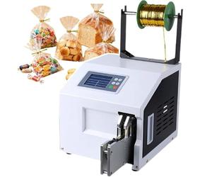 PioMue Machine de scellage Automatique pour Faisceaux de Liens torsadés, Machine de scellage de câbles, diamètre 0,19-1,18 po, écran Tactile 4,3 po, pour l'emballage de Produits de Boulangerie C