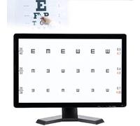 PioMue Panneau d'optotype à écran de 18,5/21,5 Pouces, Tableau de Test d'acuité visuelle à LED, Moniteur de Test Optique ophtalmologique LCD, pour Usage Professionnel en optométrie 18.5in