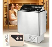 PioMue Poêle de Sauna en Acier Inoxydable avec télécommande Externe, poêle de Sauna électrique, poêle de Sauna Sec pour Sauna à Domicile, idéal pour la détoxification du Corps 380V-8KW