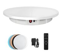 PioMue Présentoir Rotatif électrique, Support de Photographie, Charge de 150 kg, Plateau tournant motorisé pour Images à 360 degrés, vidéos, modèles et gâteaux 42cm100kg-White