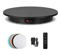 PioMue Présentoir Rotatif électrique, Support de Photographie, Charge de 150 kg, Plateau tournant motorisé pour Images à 360 degrés, vidéos, modèles et gâteaux 60cm150kg-Black