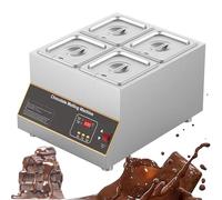 PioMue Tempéreuse à Chocolat numérique 500 W,Appareil à Fondre Le Chocolat Professionnel avec contrôle numérique de la température pour Faire Fondre Le Chocolat,Le Lait et la crème Four-Cylinder