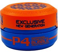 Pion Black Edition P4 Bubble Professional Hair Styling Wax 150 Ml-Professional Hairdressing Wax With Medium Hold And Shiny Look