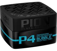 Pion Black Edition P4 Bubble Professional Hair Styling Wax With Medium Hold And Gloss 175 Ml